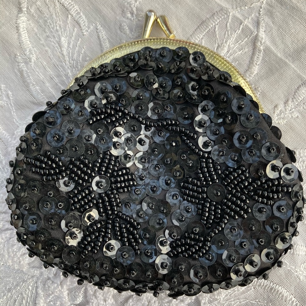 Vintage Sequined Coin Purse